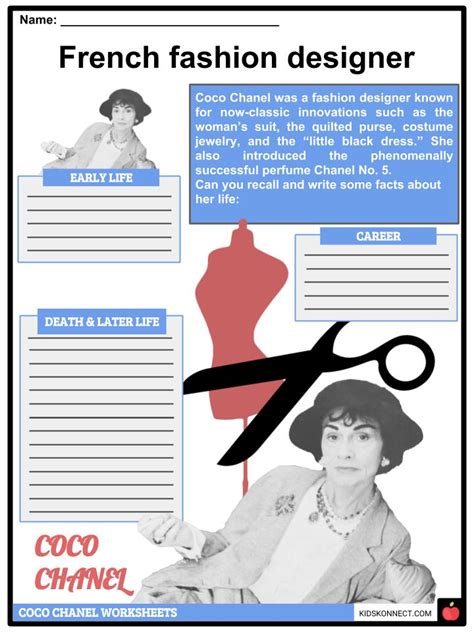 chanel facts|coco chanel fact sheet.